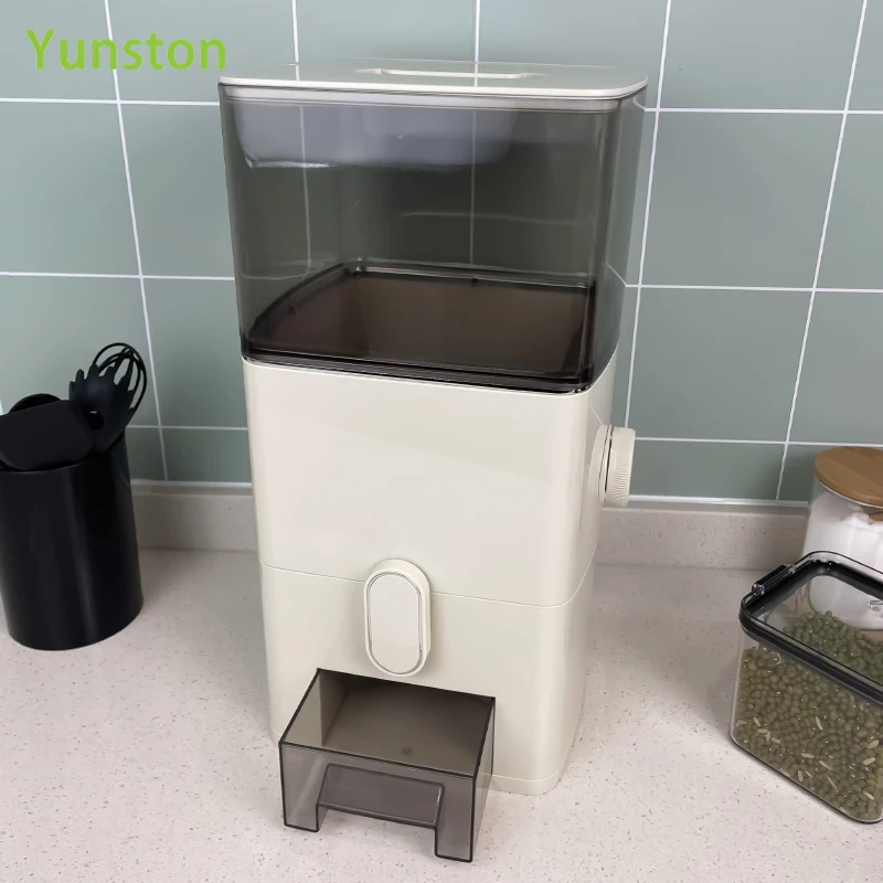 6L Large Capacity Kitchen Container Bucket Moisture-Proof Insect-Proof Rice Box Airtight Rice Bin Flour Storage Container