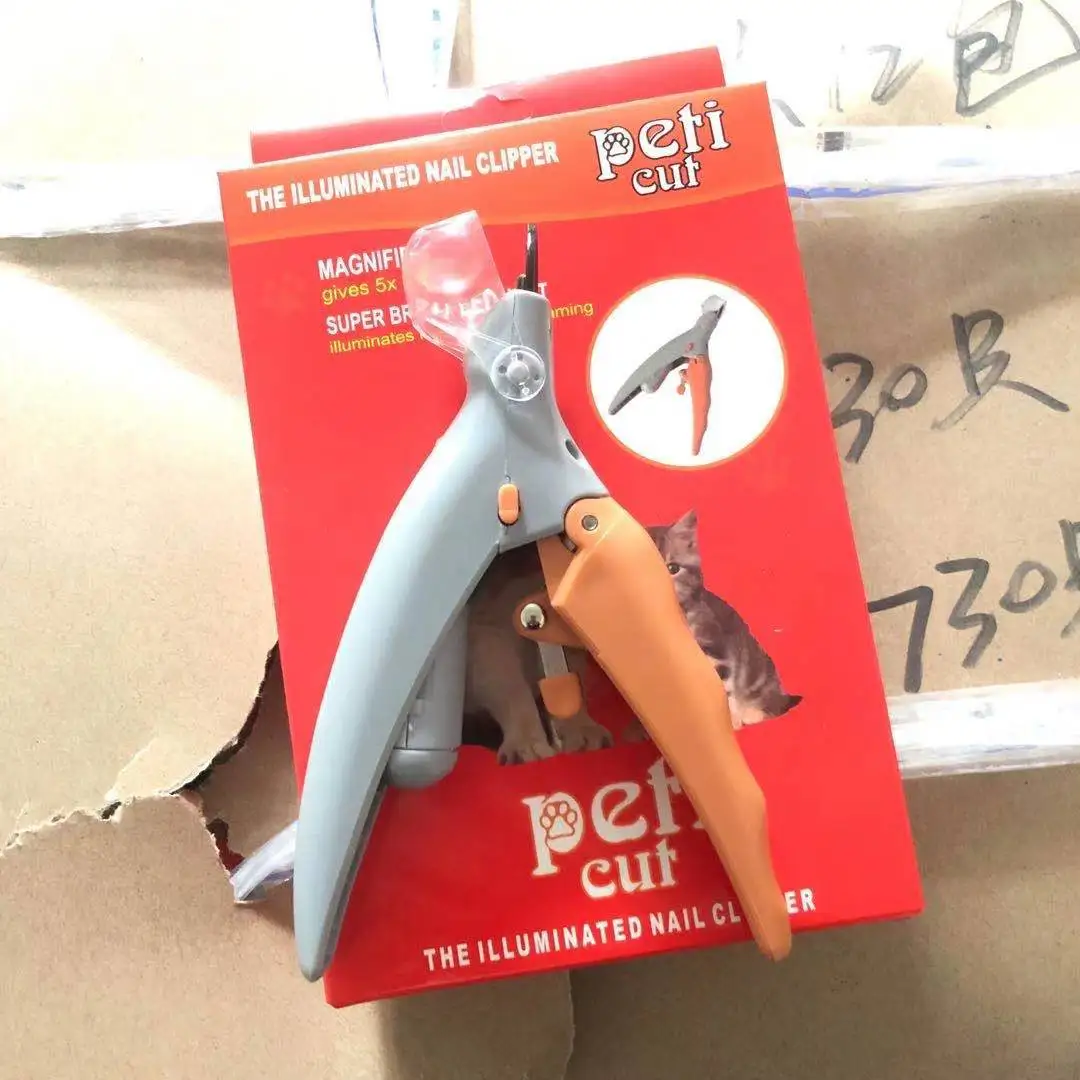 The New Crossborder Pet Nail Clippers Can Enlarge The Luminous Nail