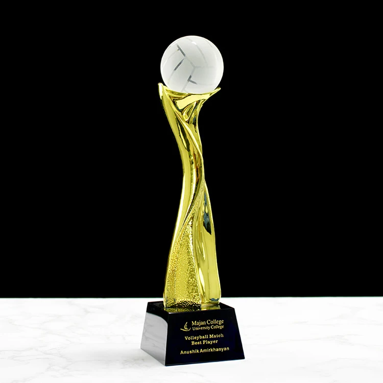 product factory wholesale custom league award crystal soccer sports resin award trophy-34