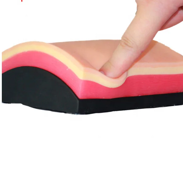 Усовершенствованный модуль для практики анатомического шва для кожи и мышц из ПВХ, медицинская модель для обучения медсестер с накладкой для шва