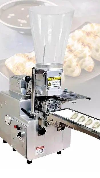 Chinese Semi Automatic Dumpling Making Filler Folding Machine Maker