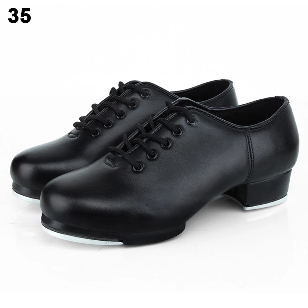 Leather Material Tap Shoes Women's 
