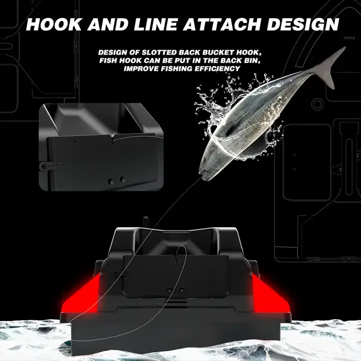 Flytec V020 Fishing Bait Boat RC Fish Finder Carp  3 Silos 2kg Loading GPS Navigation 500m 40 Dots Autopilot Boat With LED Light