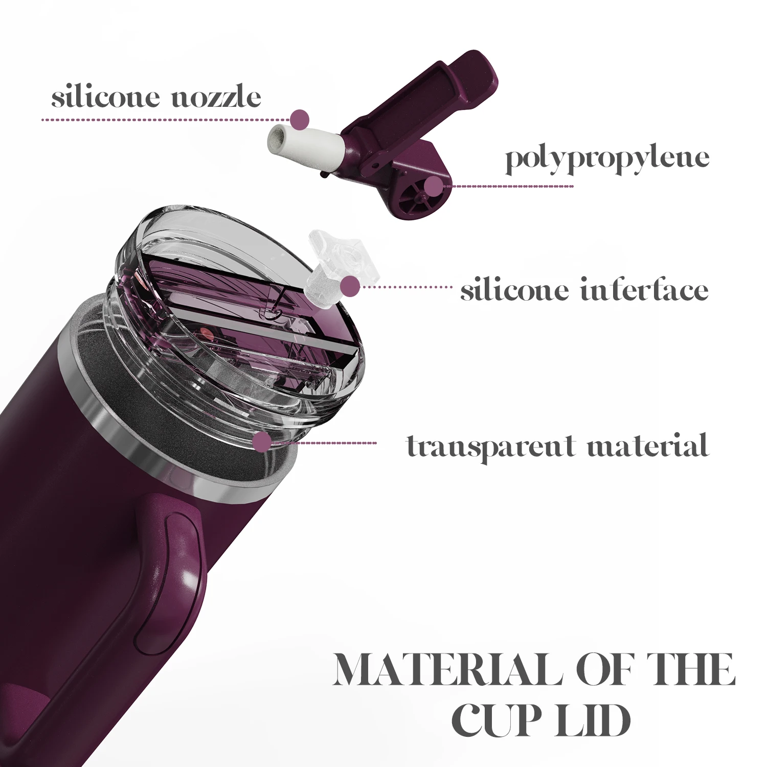 Custom 40 Oz Insulated Double Wall Stainless Steel Patent Lid Tumbler With Handle Travel Coffee Mug for Office Gift Set factory