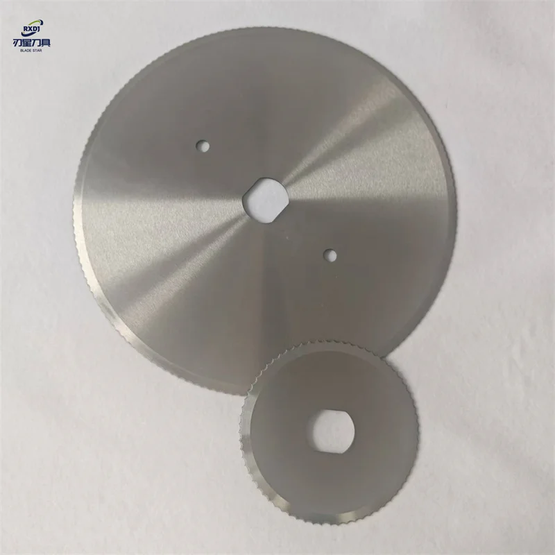 Round Cutter Blade Paper Slitting Cutter Round Carbide Roll Cutting Circular Knives for Disc Paper Blade
