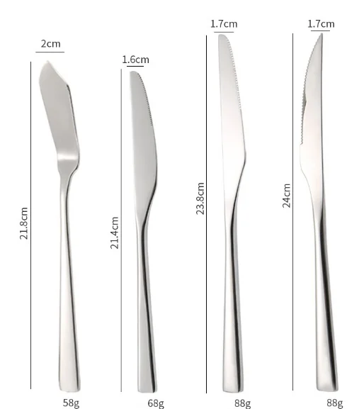 Nova Erao neoksidebla ŝtala tranĉilo -kulero 304 21