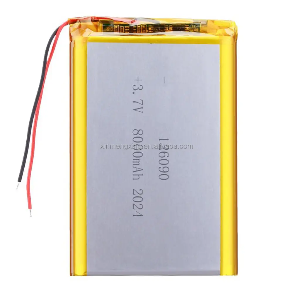 3.7V 8000mAh Li-Polymer Battery Pack 126090 | Rechargeable LiPo Battery with PCM / Custom OEM H578c700596ef4e5c8bc46001dc6fee4dF