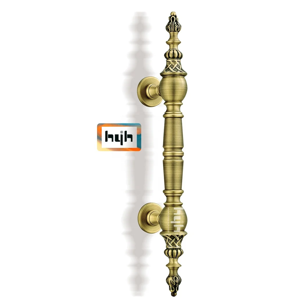 金色黄铜门拉手的外门 - buy gold door pull handle,brass door pull