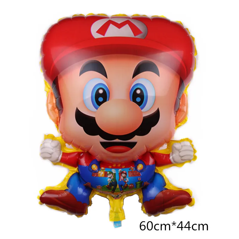 Ballons numérotés Super Mario Cartoon pour enfants, fournitures de