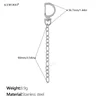 Clip para llavero con cadena de cable fino plateado