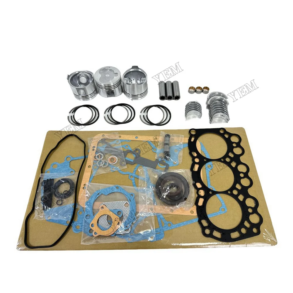 L3E Engine Rebuild Kit With Cylinder Gaskets Piston Rings Bearingss Fits for Mitsubishi High Quality Engine Parts