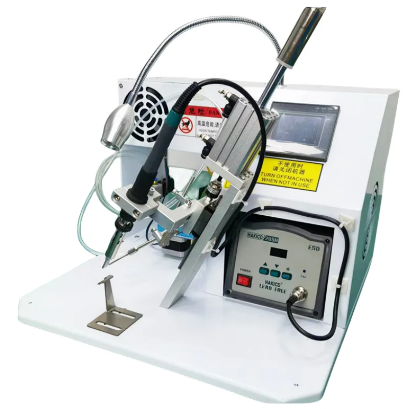 Electric-inclined Foot Operated PCB LED USB Charging Head Connector Welding Cable Circuit Board Aviation Plug Soldering Machine