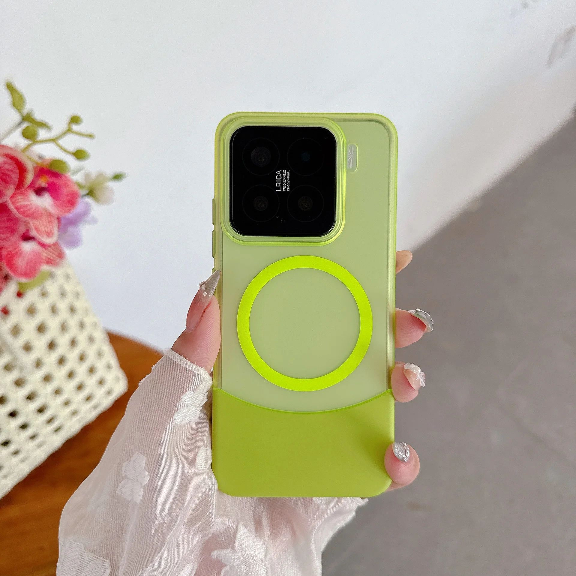 For Xiaomi 14 Pro & 15 Two-in-One PC Hard Case Matte Ins Style Creative Hard Case with TPU Compatible Xiaomi Magnetic Phone
