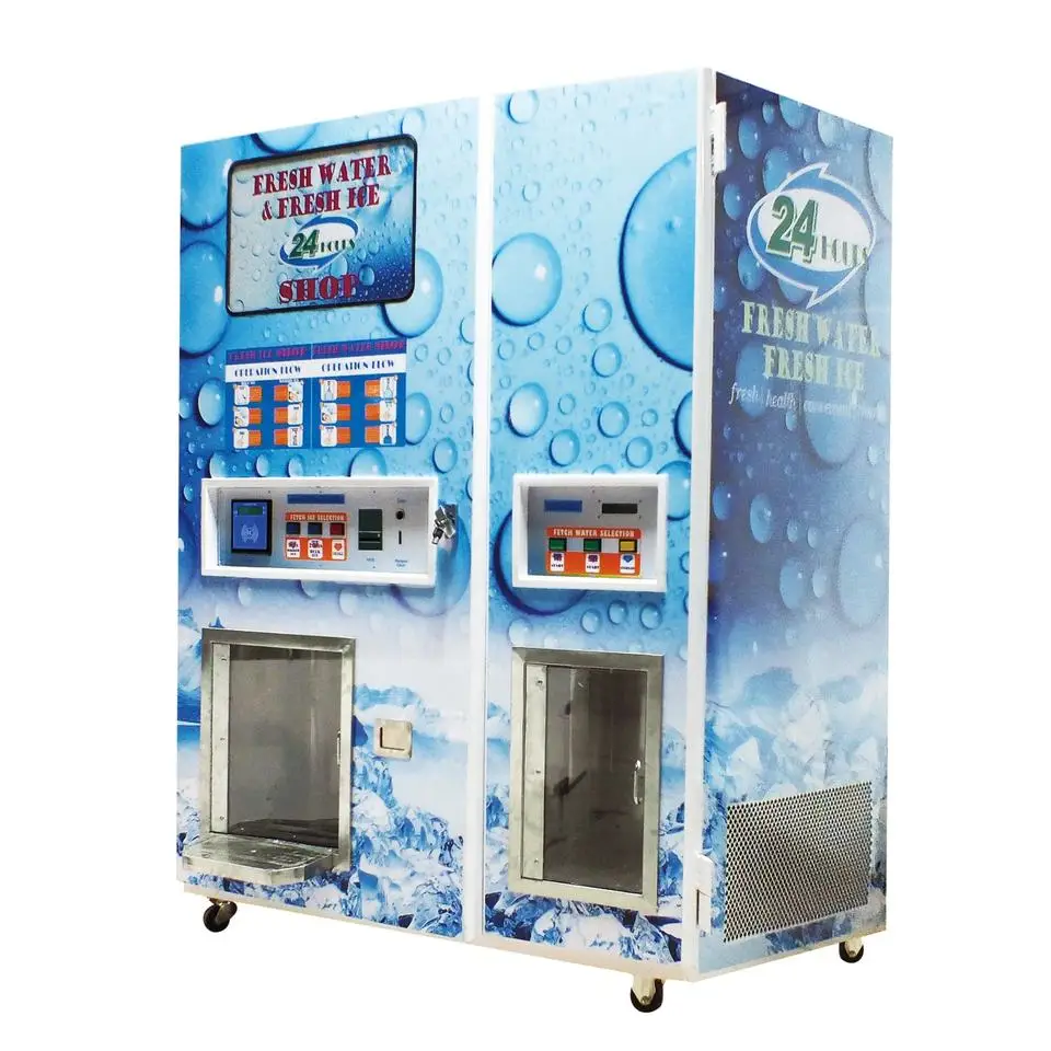 Commercial Vending Water Processor and Ice Machines Dispenser Ice and Water Vending Machine