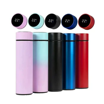 Wholesale Stainless Steel thermos bottle Vacuum Flask Smart Led Temperature Water Bottle thermal bottle With Temperature Display