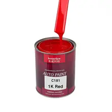 High Quality Car Paint Masterbatch 1K C181 Bright Red Acrylic Car Paint Repair Paint Factory Direct Sales Wholesale