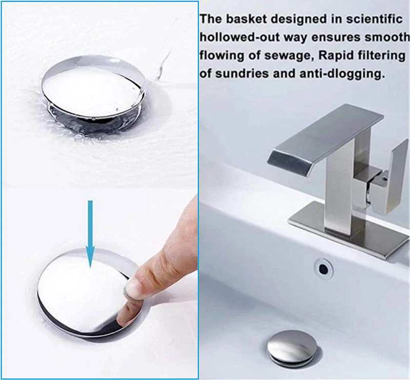 Washbasin Bounce Core Universal Bounce Drain Filter Drainers Accessories 