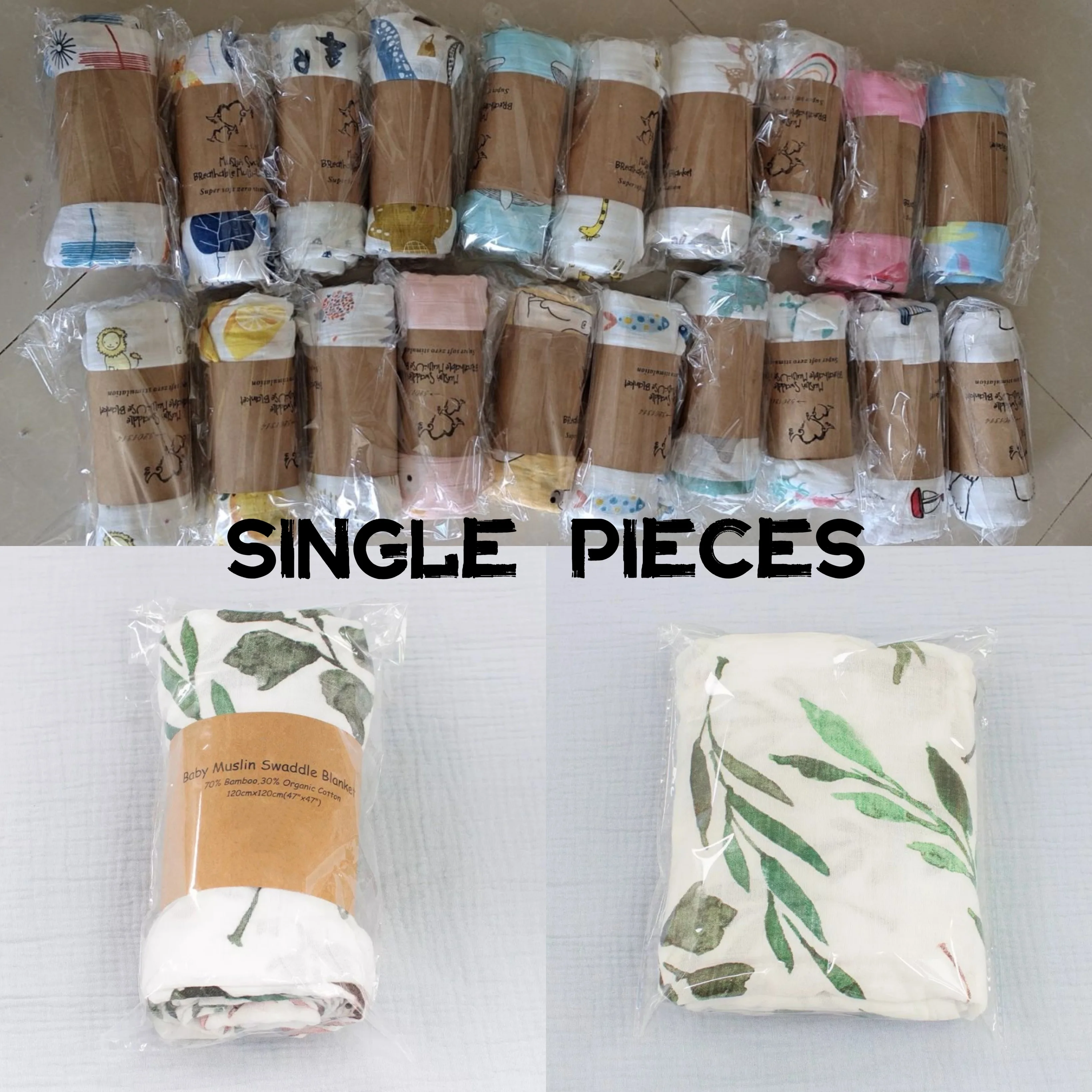 Tens Of Solid Colors Soft Wholesale Organic Muslin Swaddle Blanket