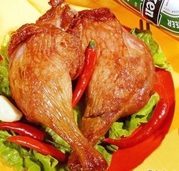 Заводская цена жареное мясо утки закуски утиные ножки с медовым