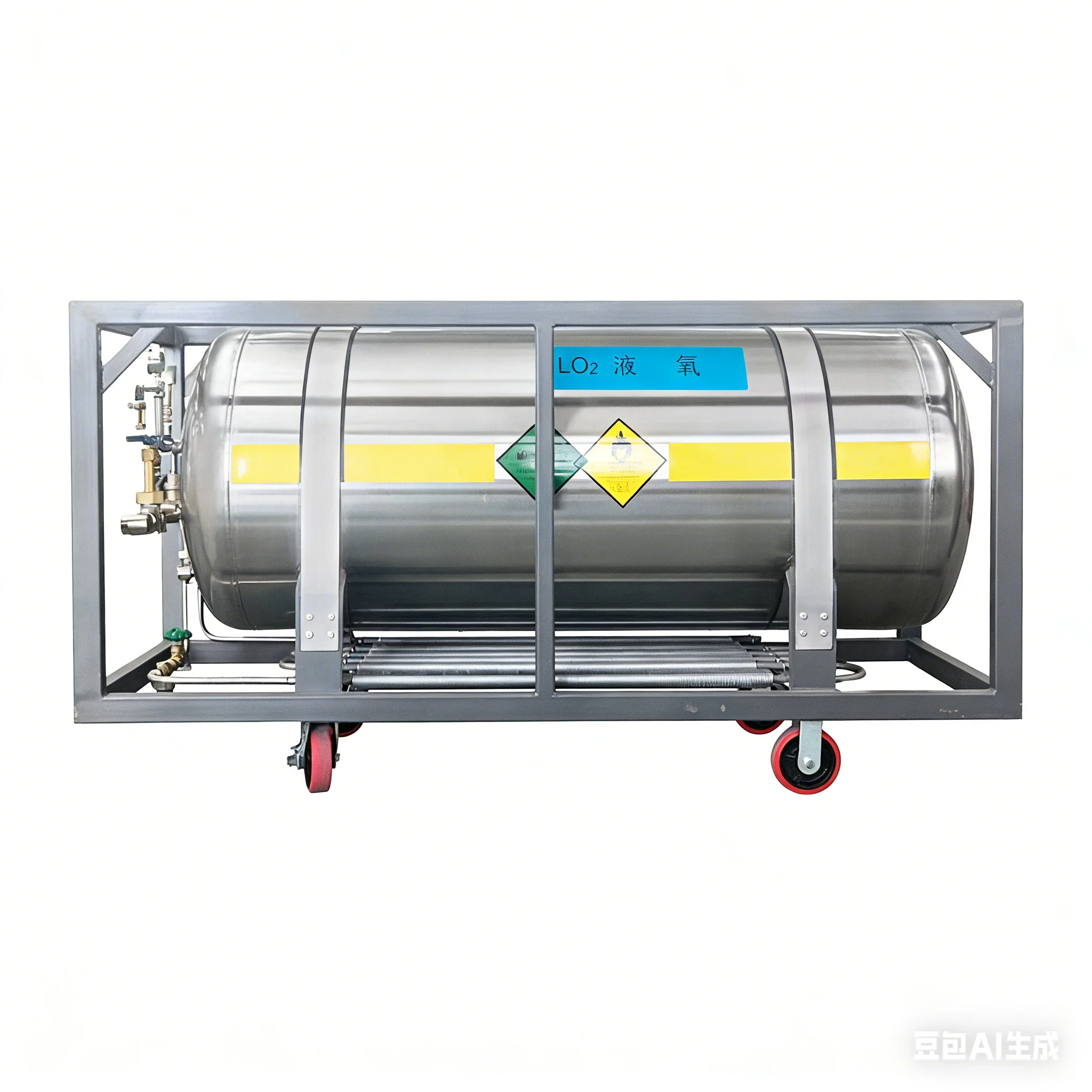 500L  Horizontal Dewar Tank (LO2, LN2, LAr, LCO2, LNG) Dewar Welding Insulated Cryogenic Cylinder for Industrial Usage