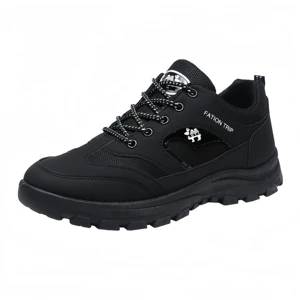 High-quality Wholesale Men's Leather Lace-up Shoes with Soft Soles Breathable Design for All Seasons Hiking