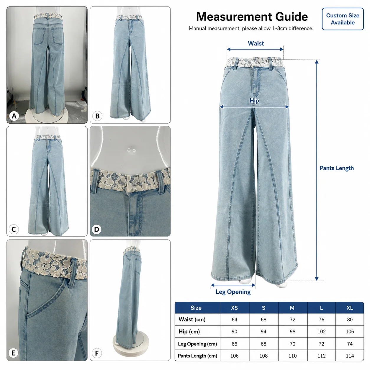 Size measurements
