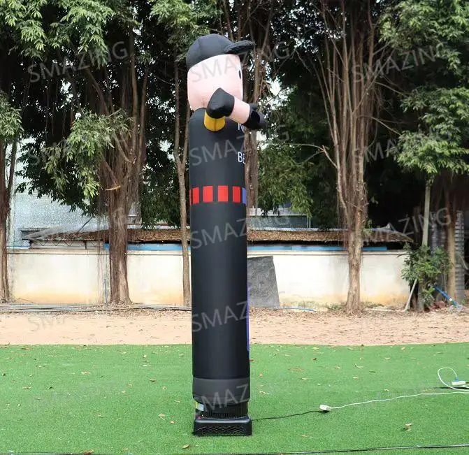 10ft Welcome Outdoor Inflatable Air Dancer Advertising Customized Color & Logo Built-In Fan Coffee Beer