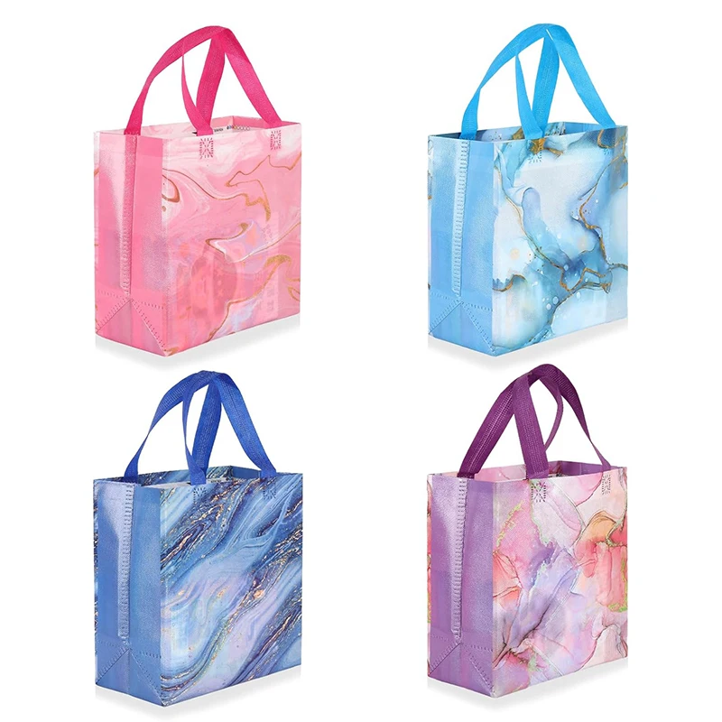 Eco Recycle Reusable Fabric Foldable Tote Grocery Shopping Bags Handbag Non Woven Bag with logo