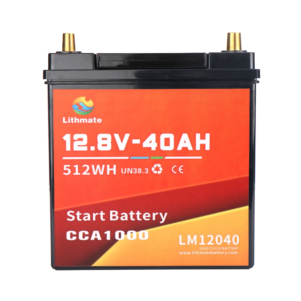 Hot Selling Small Capacity High Power CCA 1000 12.8V Lifepo4 12v 40ah Car Jump Start Lithium Battery