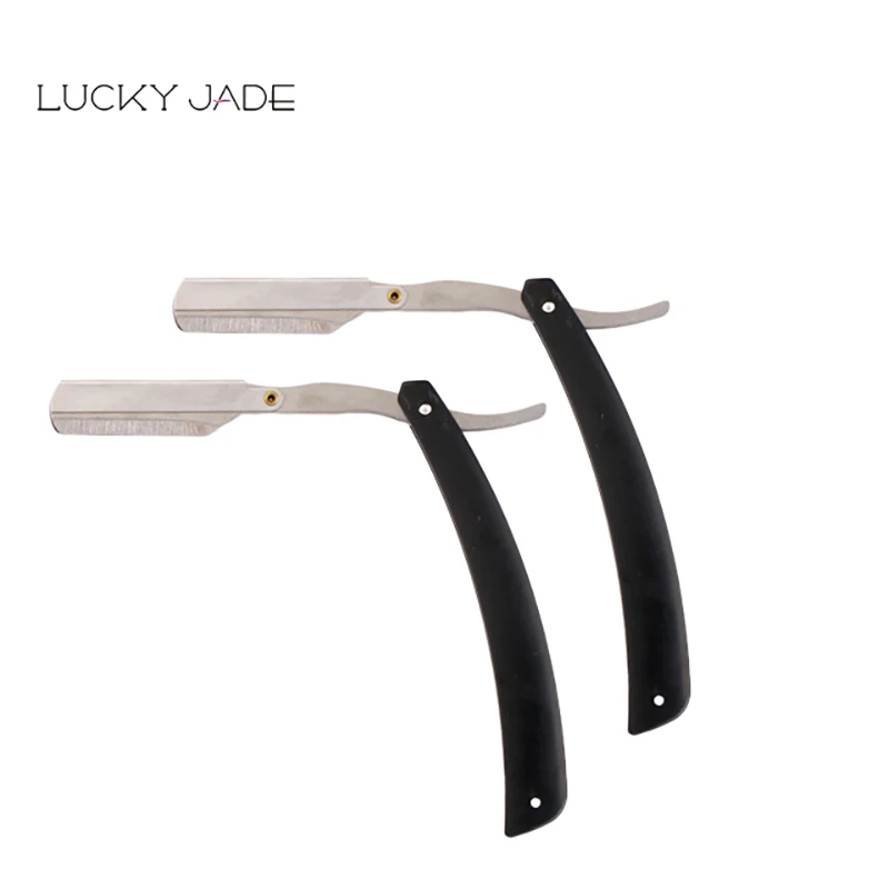 Plastic Handle Single Blade Foldable Salon Hair Shaving Razor Blades for Men