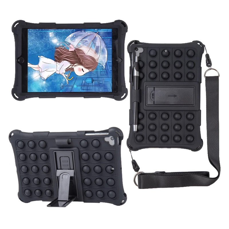 Fidget Toy Bubble Popit Tablet Case For Ipad Mini 6 Girl Boys Silicone