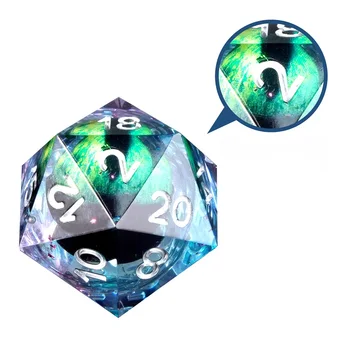 7Pcs Longan Dice Resin Polyhedral Dice For DND Role Games Playing Collection Set