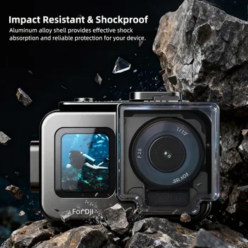 Waterproof Case for Osmo Action4/5pro196FT/60M Underwater Protective Housing Dive Kit Professional Action Camera Dive Glass detail image