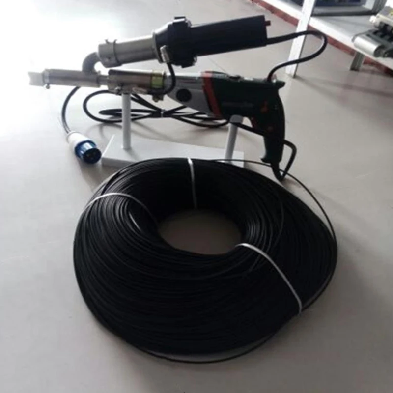 5KG/Roll High Density Polyethylene (HDPE) Polypropylene (PP) Black/White Welding Rod 1/8" Dia -.125" 4mm for Plastic Extruder