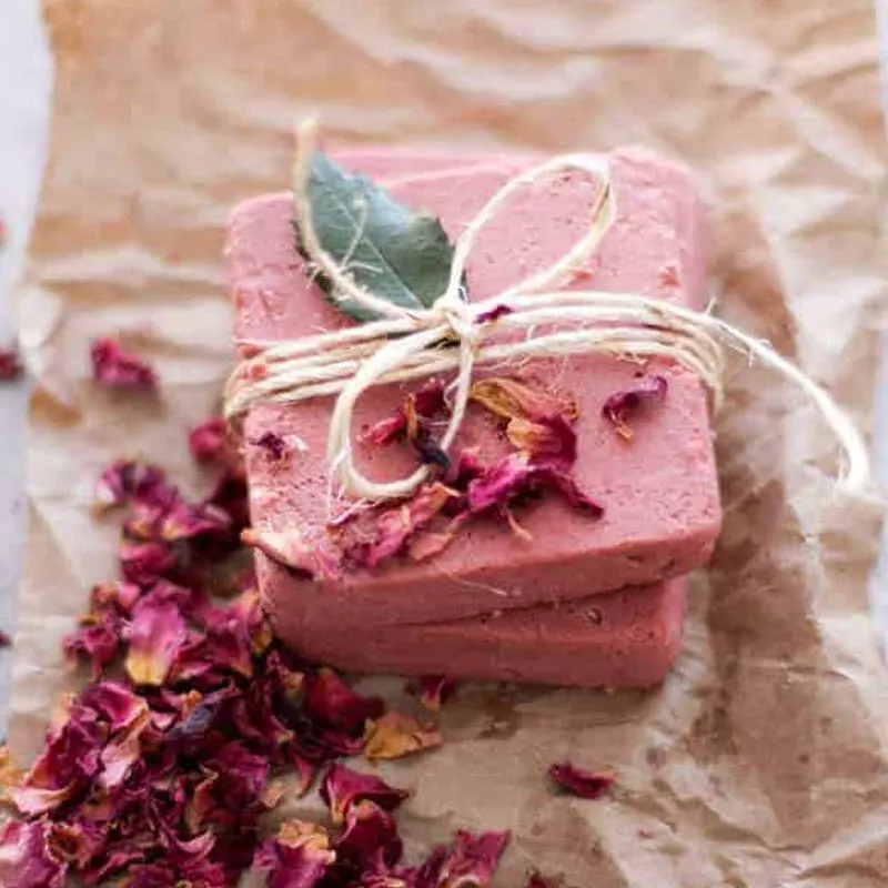 Private label Skin Brightening Moisturizing Natural Organic Handmade Cold Press Rose Petal Soap