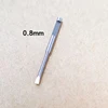 Silver 0.8mm Slotted Bits