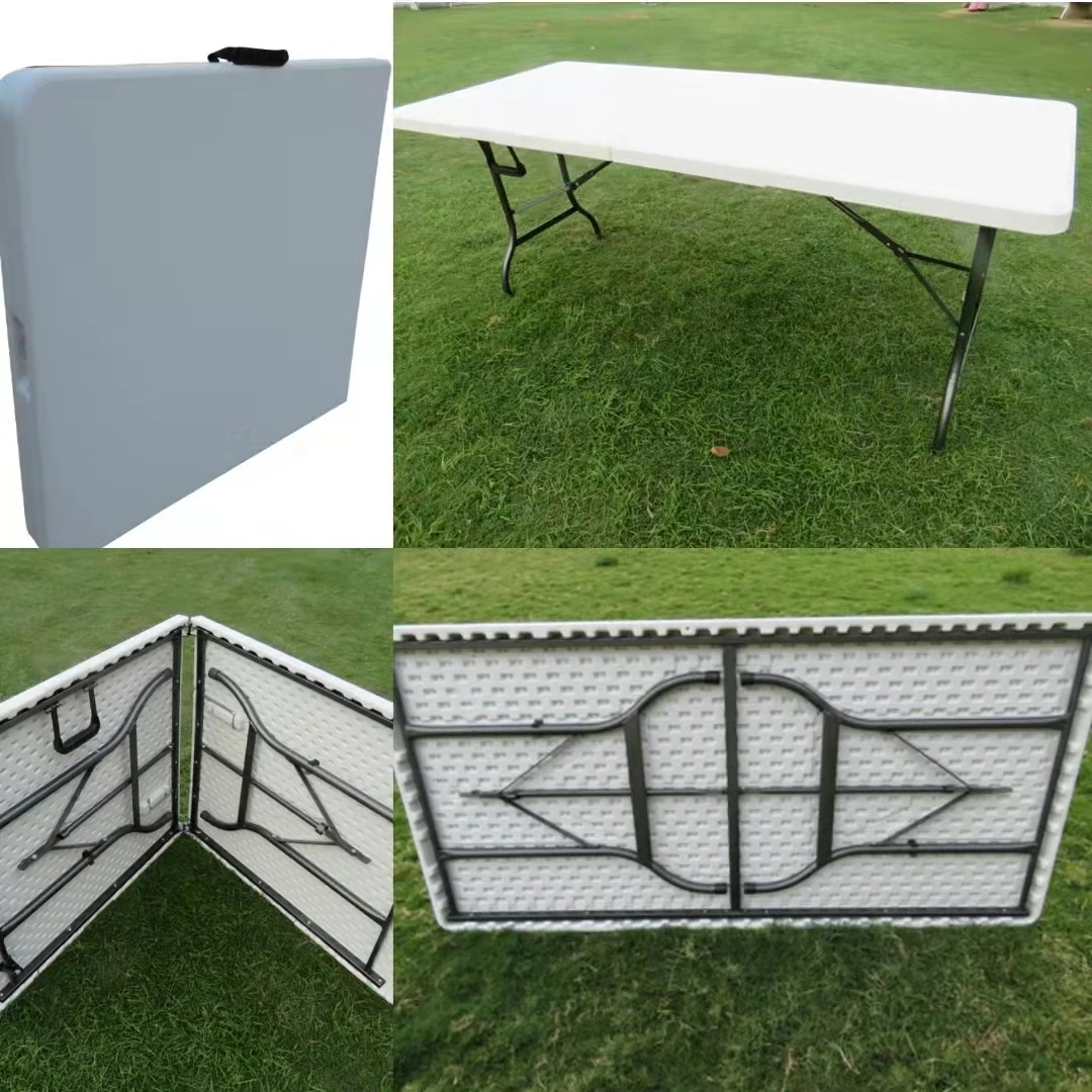 Hot Selling 6ft Square Outdoor Folding Table Party Table Plastic