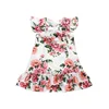 Fond blanc, grand imprimé floral