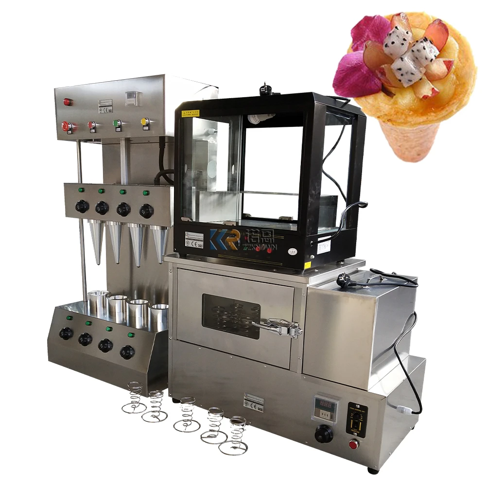 2025 Umbrella Pizza Cone Maker with 3 Cones Pizza Cone Warmer Showcase Pizza Oven Making Equipment