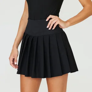 Custom High Quality Golf Wear Pickball Skirt Elastic Printed Pattern Pleated Skort Girls Golf Skirts