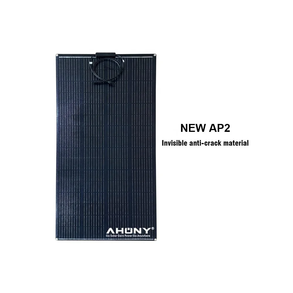 200w 210w HJT 24% Etfe Semi Black Flexible Solar Panel Cell for Boat Rv Transparent Bificial Module Solar off Grid Solar System