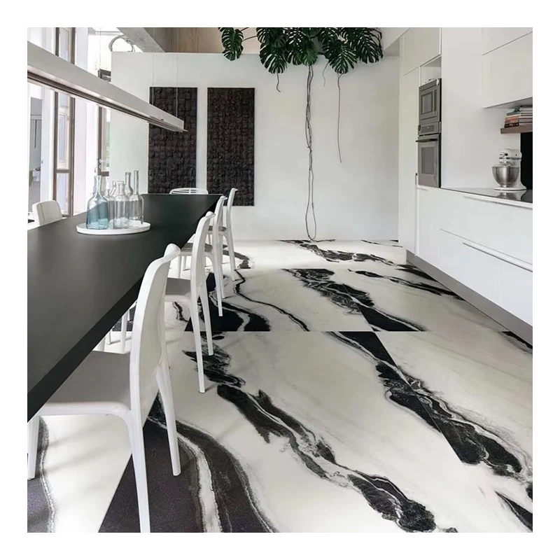 Panda White Marble Slab Names of White Marble Tiles Flooring Stair Low Price for Villa Project