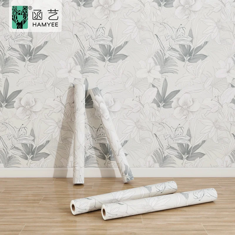 Custom printing wall covering interior decorative peel and stick wallpaper