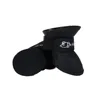 Silicone rain boots black