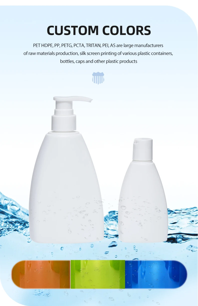 Unique Triangle Shaped Bottles 100ml 200ml 300ml Spray and Cosmetic Container