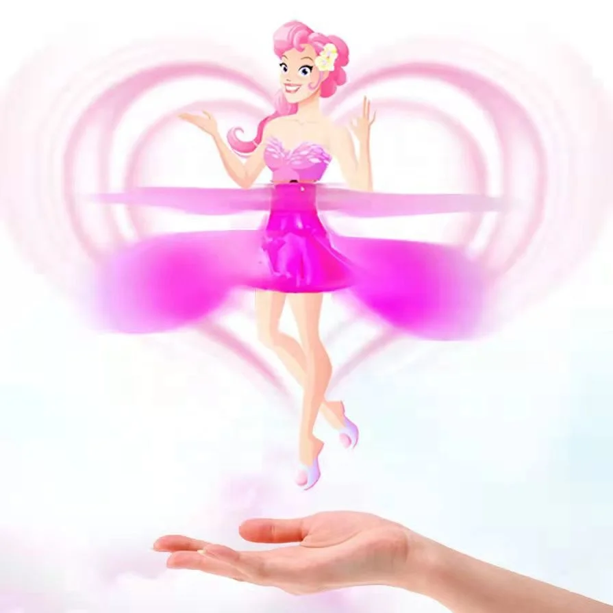 Induction Induction USB Elf Fairy Toy Mini Infrared Induction Flying Toy Infrared Sensor Flying Aircraft for Children