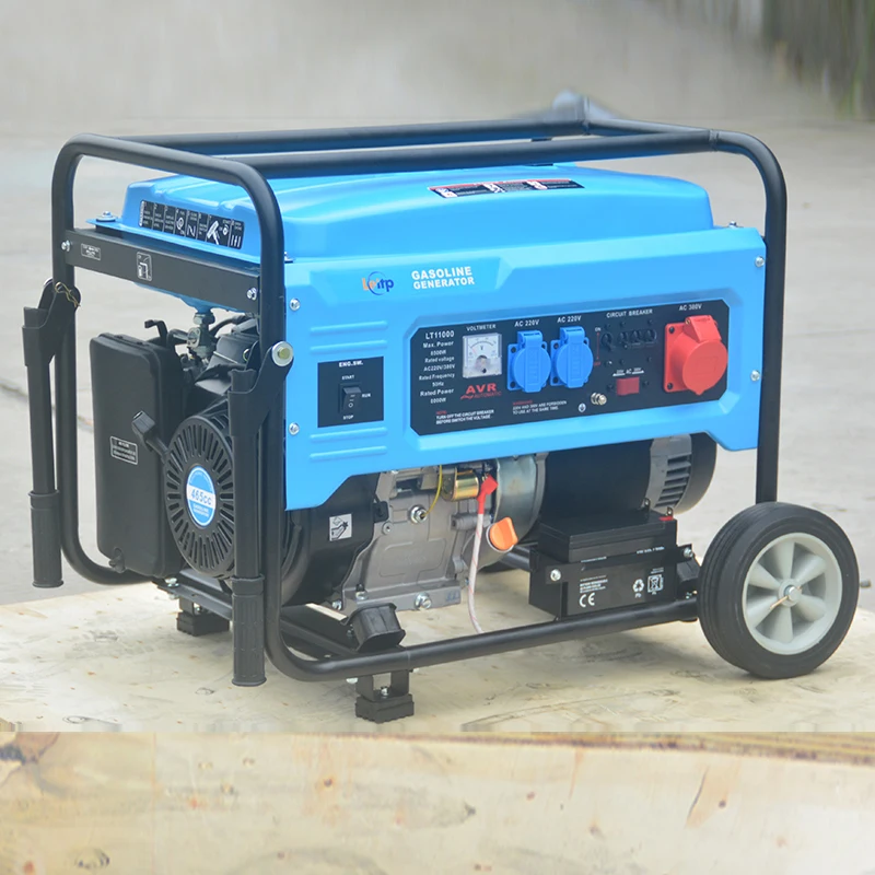 High Quality 8KW Chinese Portable Generators 6500 Rated Power with Single Phase AC Output inside Structure Engine for Sale factory