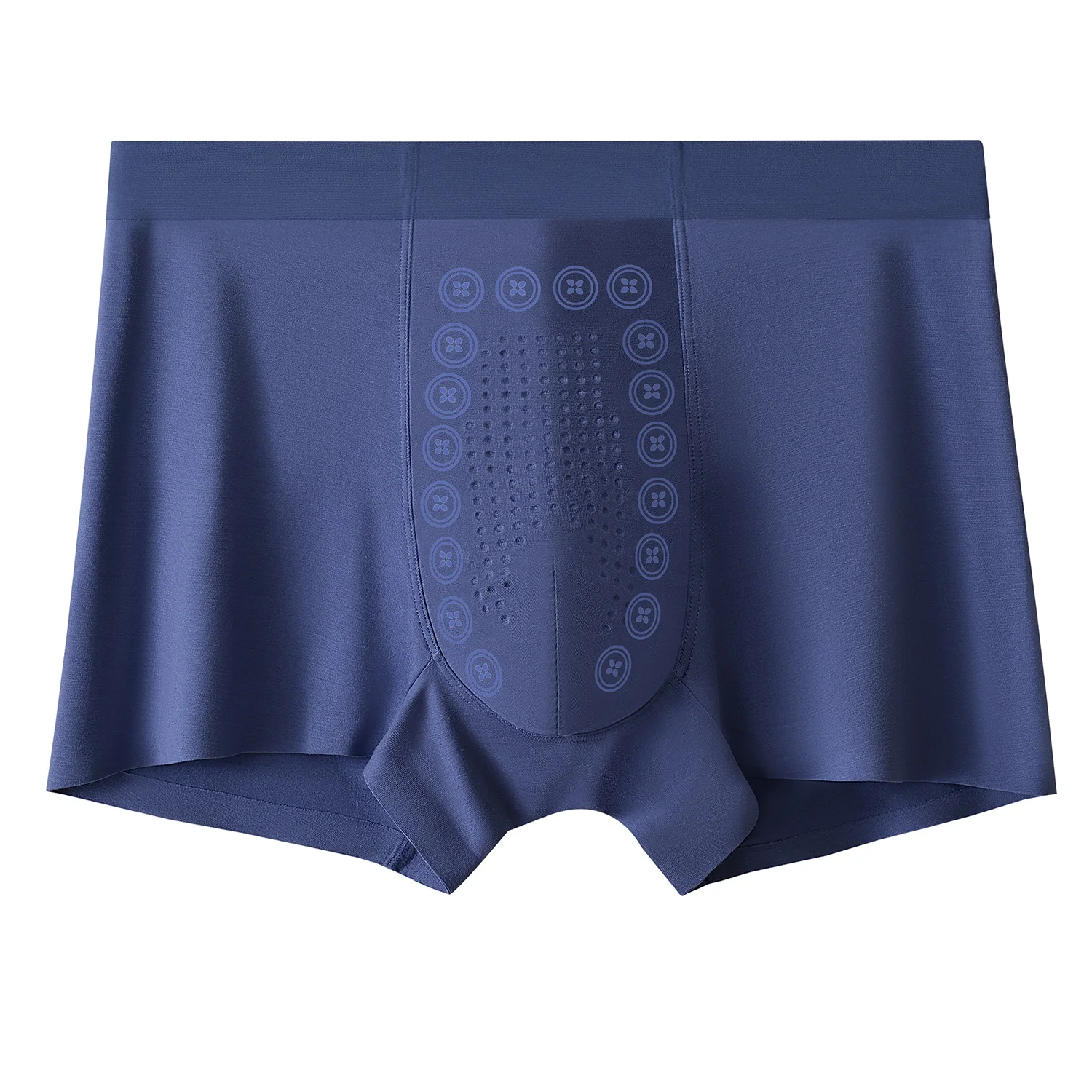 Men's Comfortable Modal Negative Ion Massage Boxer Underwear Antibacterial Mid-Rise Business Outfit Breathable and Traceless