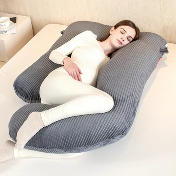 Detachable Adjustable Backs Hips Legs Belly Support Soft Body Maternity Pillow for Pregnant Women and Baby