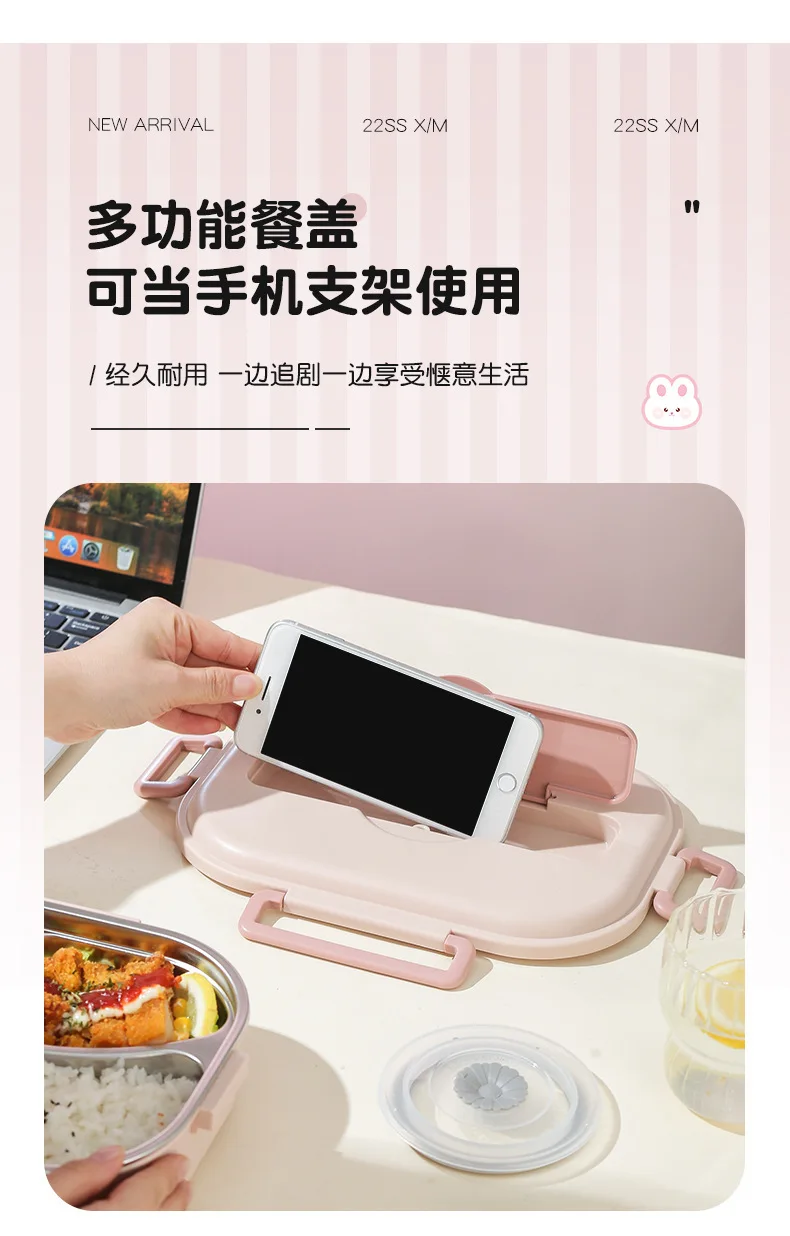 4-Compartment Bento Lunch Box – Leak-Proof, Sealed Sections For Meal Prep On-the-Go - View #7